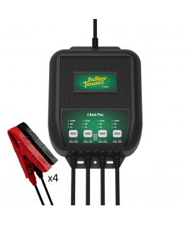 CHARGEUR BATTERIE À 4 PRISES 12V 4A