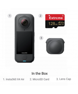 X4 AIR CAMERA + CARTE MEM + CAP LENT