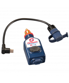 O-119 DIN PLUG W/USB-A & USB-C PORTS