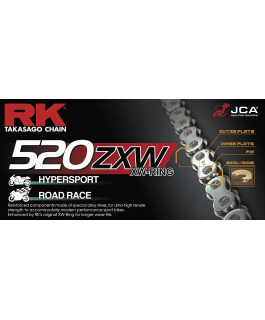 520ZXW-150 CHROME RK CHAINE