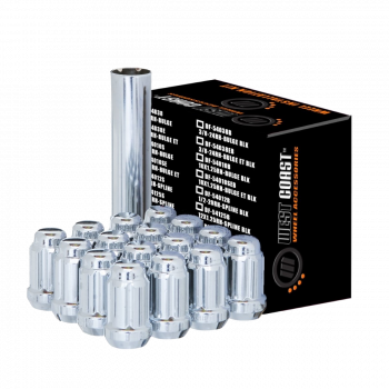 12MM X 1.25 TAPER SPLINE CHR LUG PK16