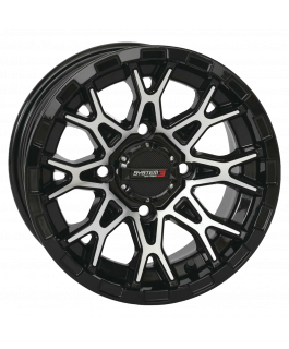 14X7 4/137 4+3 (+10MM) ST6 GLOS BLK MACH