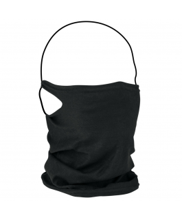 GAITER MASK WITH FILTER, BLACK